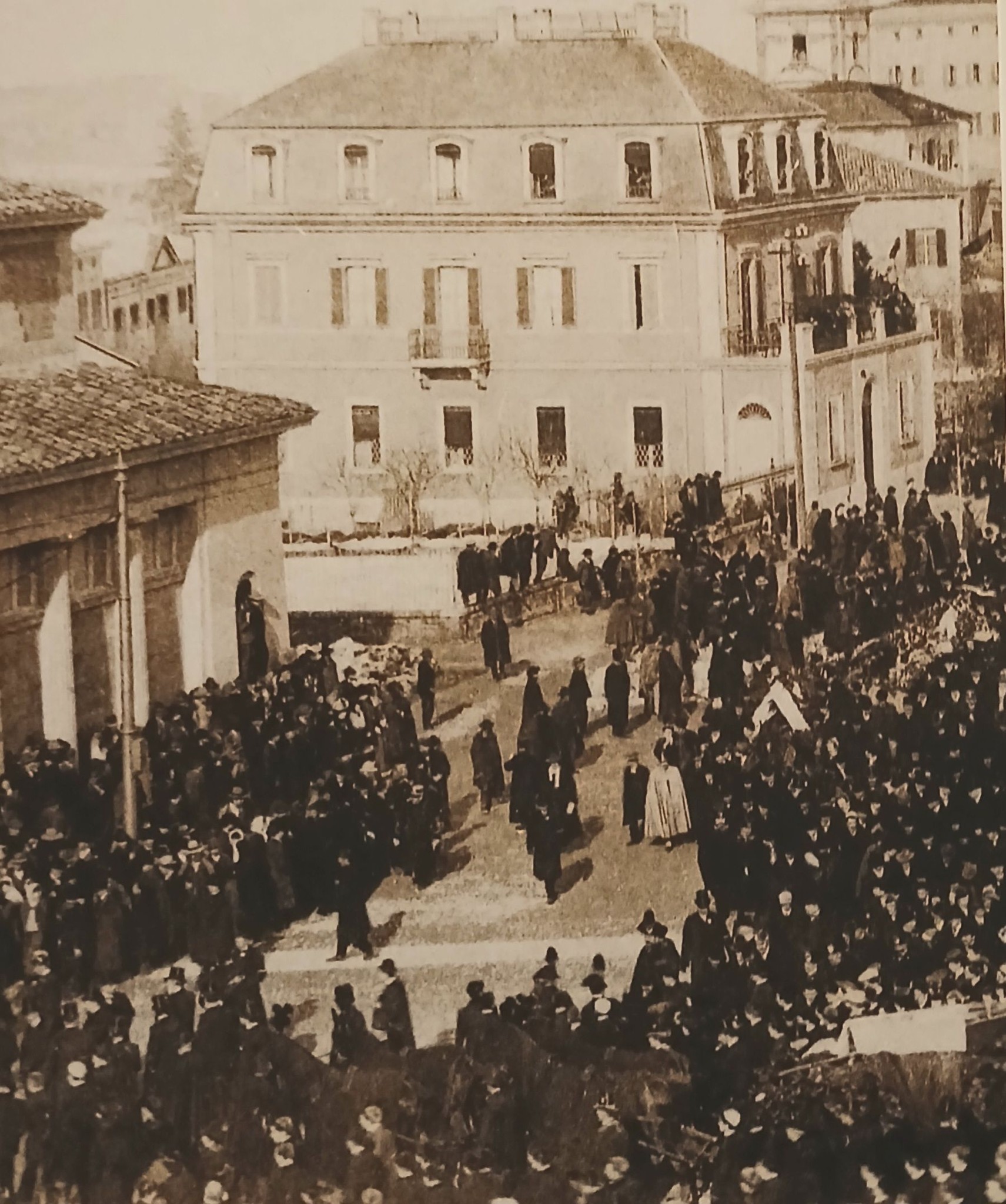 1907 Funerale di Giosuè Carducci a Porta Santo Stefano