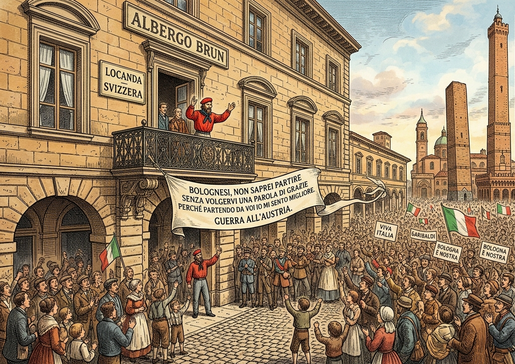 12 novembre 1848 - Garibaldi a Bologna