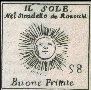 Incisione di Giuseppe Maria Mitelli - Osteria del Sole